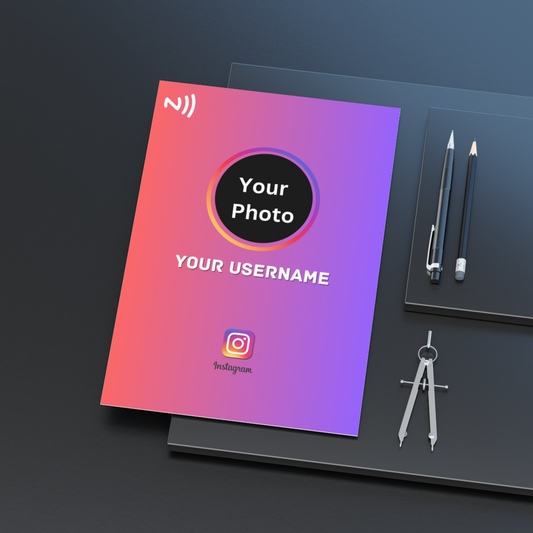 Smart Instagram card NFC enabled