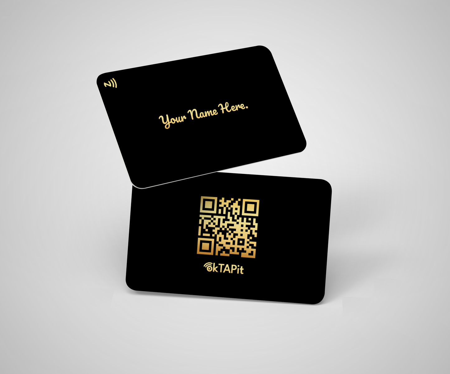 Standard Card -GS001 (Gold Metallic Print)