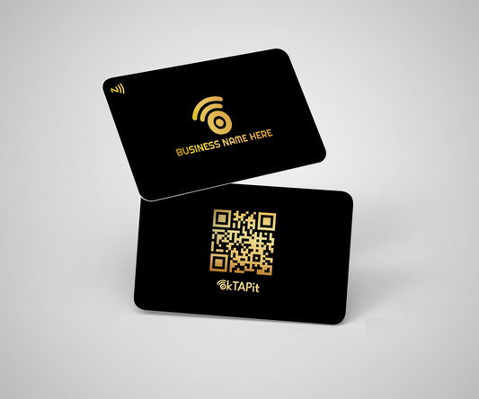 Business Class ( Black Card With Metallic Gold Print) B20