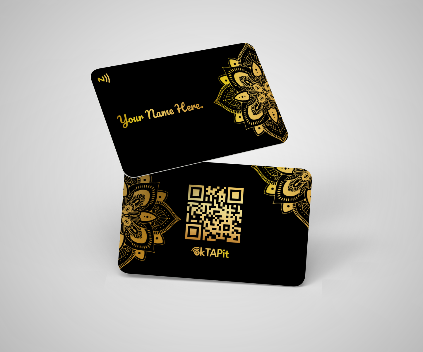 Standard Card -GS002 (Gold Metallic Print)