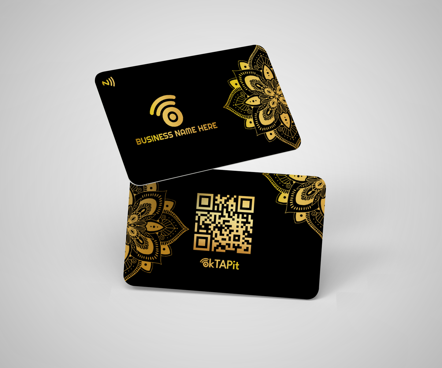 Business Class ( Black Card With Metallic Gold Print) B22