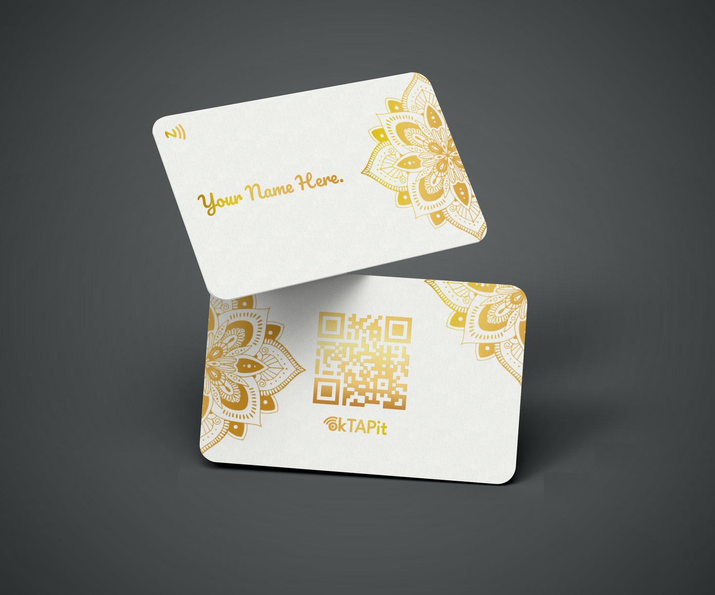 Standard Card -GS003 (Gold Metallic Print)