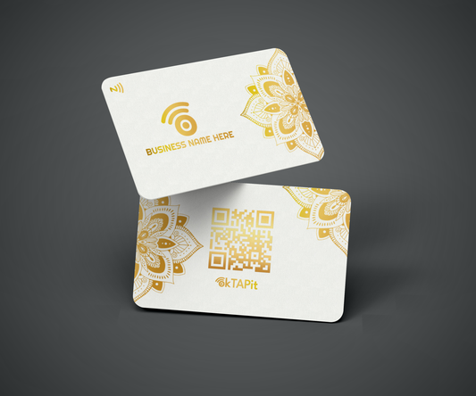 Business Class ( White Card With Metallic Gold Print) B21