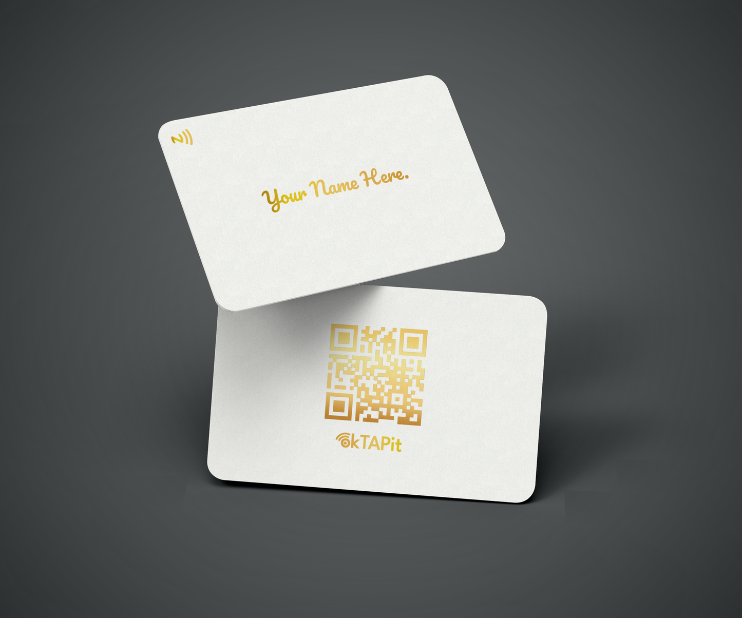 Standard Card -GS004 (Gold Metallic Print)