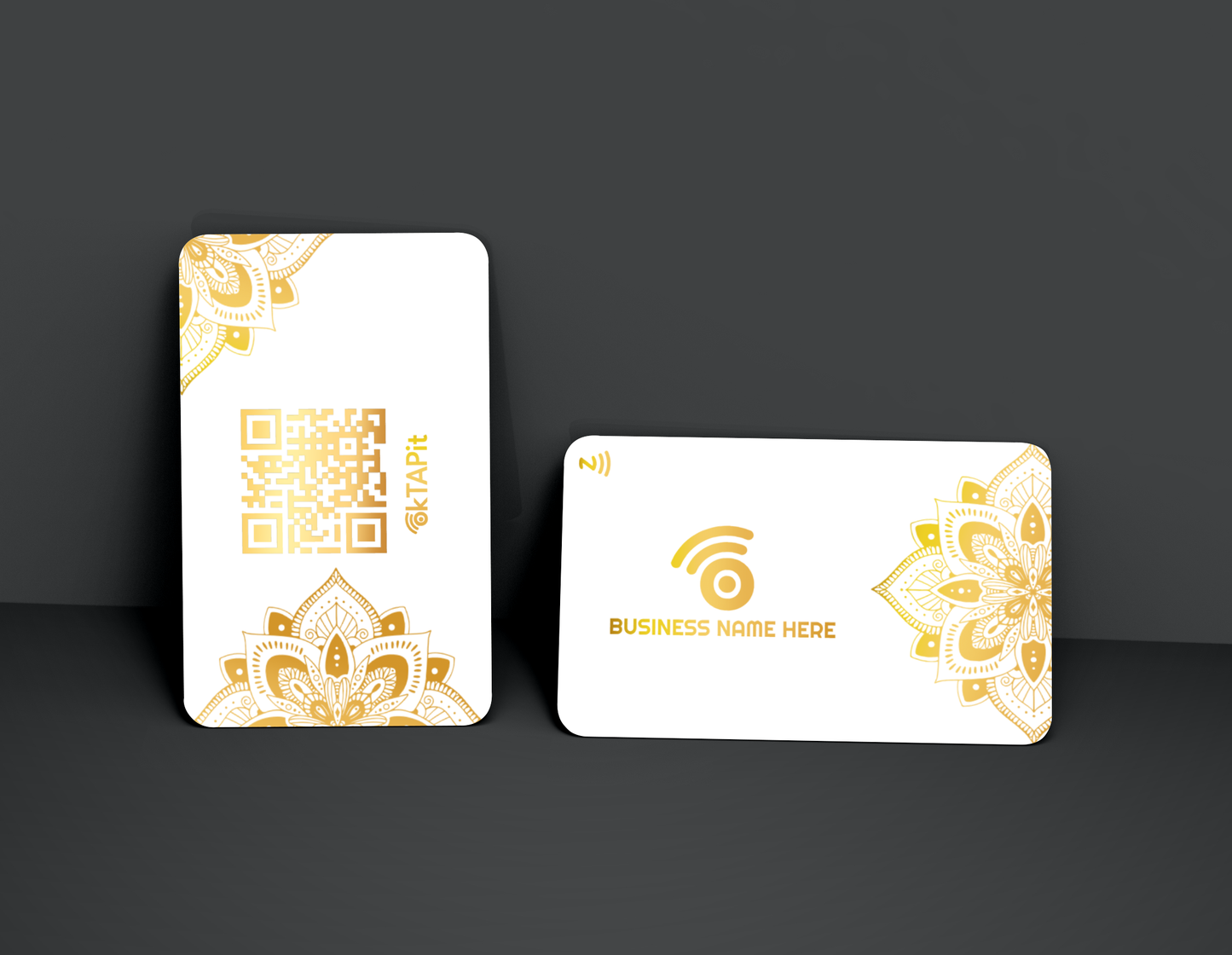 Business Class ( White Card With Metallic Gold Print) B21