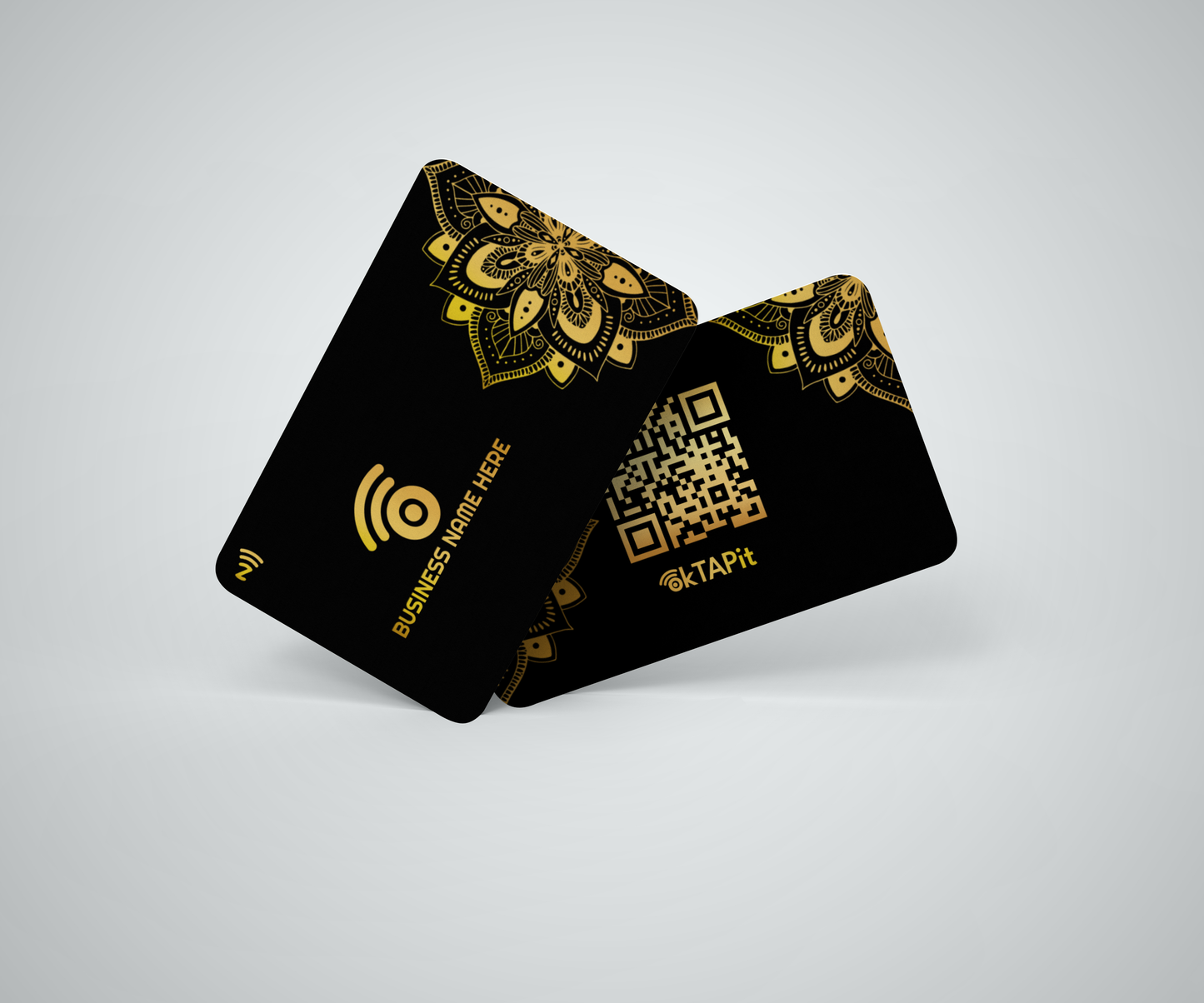 Business Class ( Black Card With Metallic Gold Print) B22