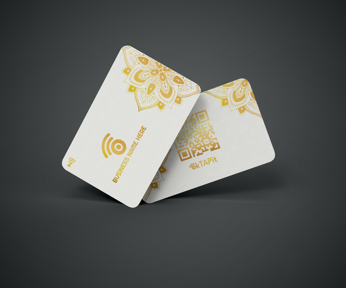 Business Class ( White Card With Metallic Gold Print) B21