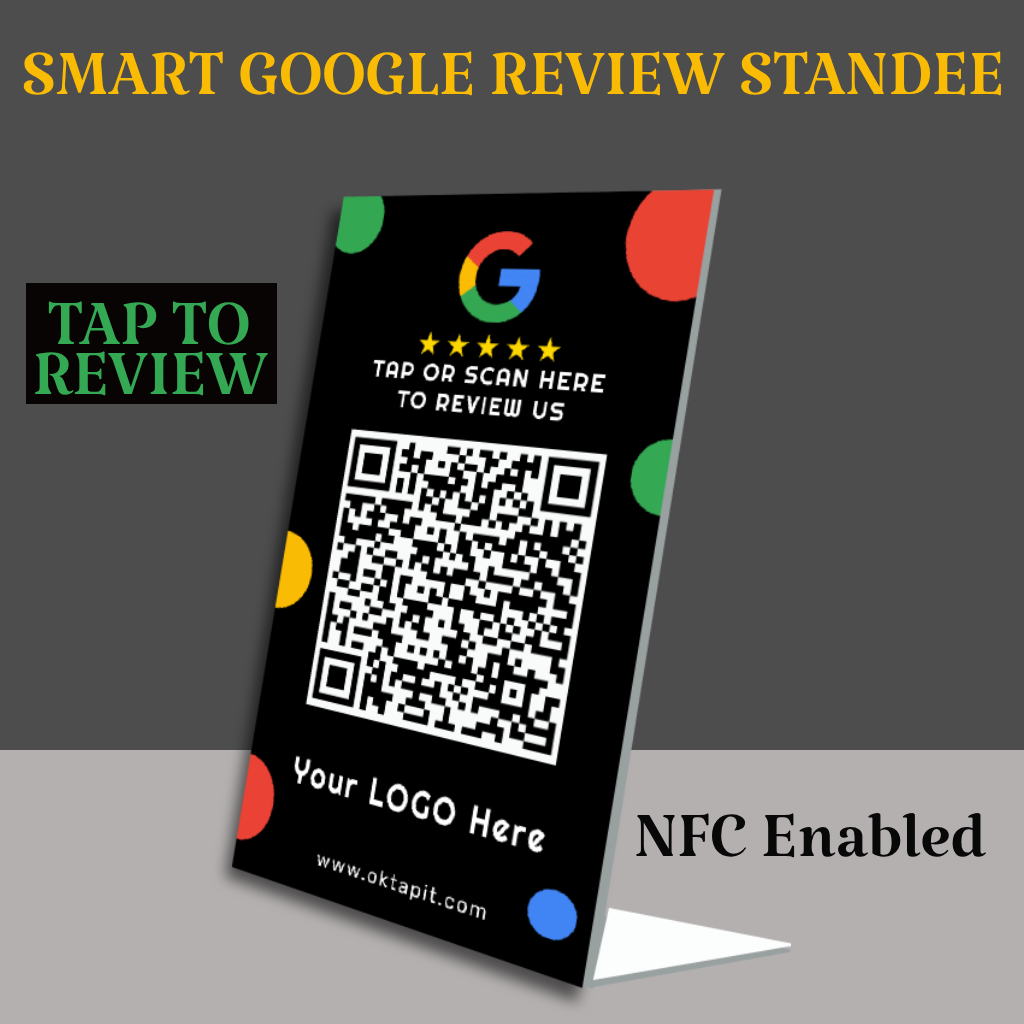 Google Review Standee and Card Combo