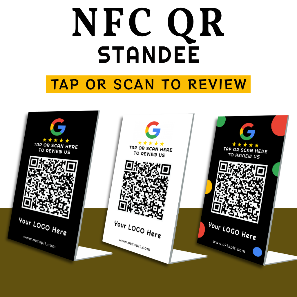 Google Review Standee and Card Combo