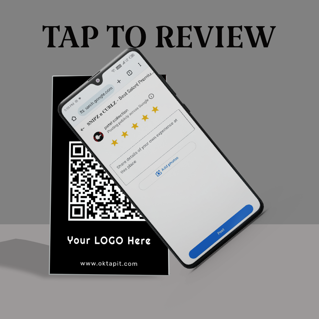 Google Review Standee and Card Combo